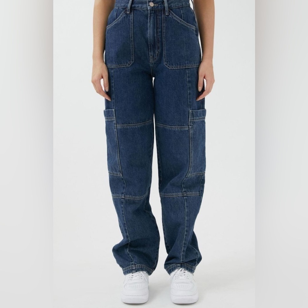 BDG High Waist Baggy Cargo denim jeans - Picture 1 of 10
